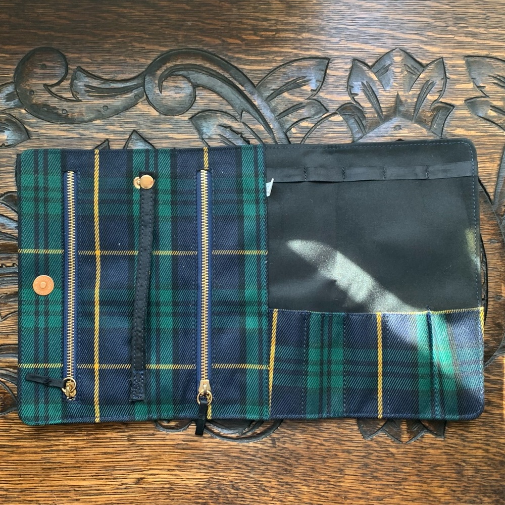 Kit & Luc Tartan Plaid Jewelry Folder